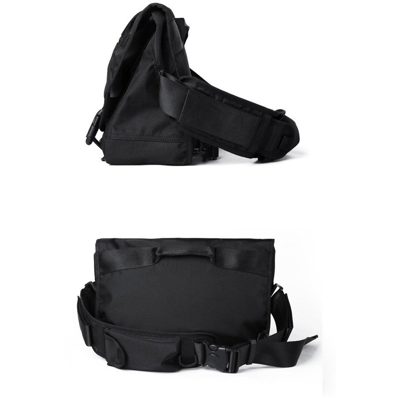 cyberpunk black techwear bag