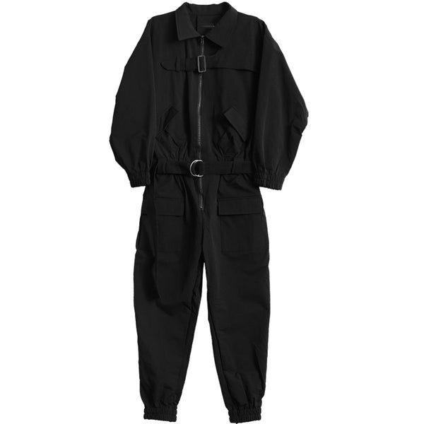 techwear black jumpsuit