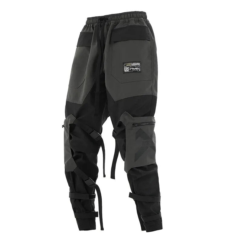 gray techwear cargo pants
