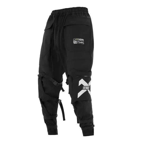 black techwear cargo pants