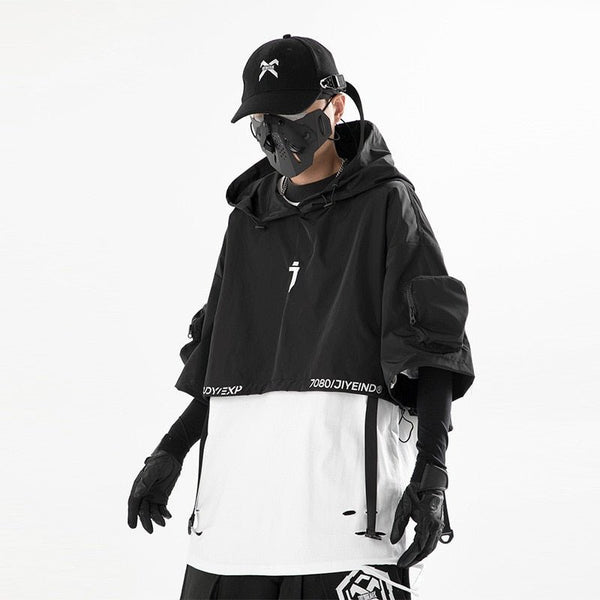 streetwear black crop-top 